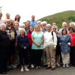 Harry O'Donoghue Tour group at Lough Gur 2014